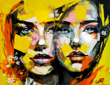 Картина под названием "Summer colors of lo…" - Lana Frey, Подлинное произведение искусства, Масло Установлен на Деревянная р…