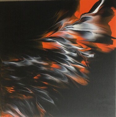 Pittura intitolato "Fire" da Lana Gerilovich, Opera d'arte originale, Acrilico