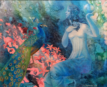 Painting titled "Juno" by Lana Korolievskaia, Original Artwork, Oil