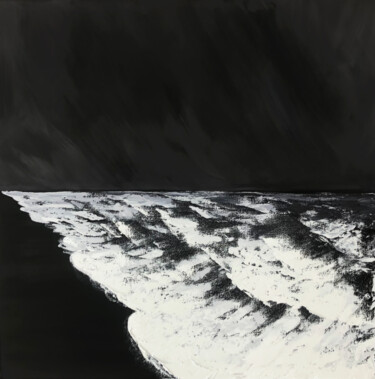 Peinture intitulée "Stormy sea" par Lana Krainova, Œuvre d'art originale, Huile