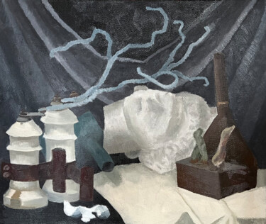 Malerei mit dem Titel "Still life with the…" von Lana Krainova, Original-Kunstwerk, Öl Auf Keilrahmen aus Holz montiert