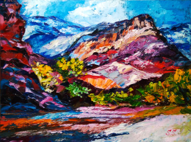 Painting titled "Zion National Park.…" by Lana Light S., Original Artwork, Oil