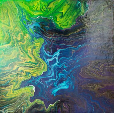 Pittura intitolato "Sea" da Lana Vereshchagina, Opera d'arte originale, Acrilico