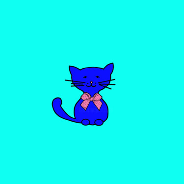 Цифровое искусство под названием "Cats & Cats #14" - Lana Vereshchagina, Подлинное произведение искусства, 2D Цифровая Работа