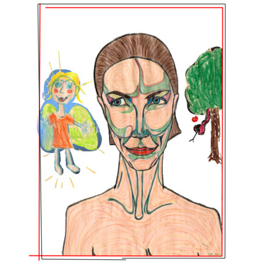Digital Arts titled "Annie Lennox" by Lance Rann, Original Artwork, Digital Print