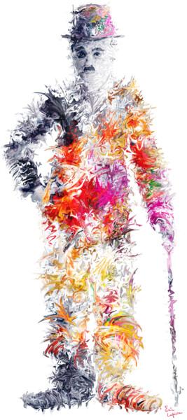 Digitale Kunst mit dem Titel "NEW CHAPLIN" von Eric Lapierre, Original-Kunstwerk, Digitale Malerei
