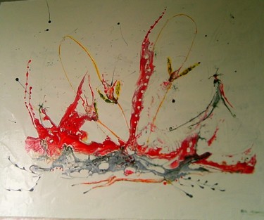 「le-colibri」というタイトルの絵画 Eveline Ghironi (khava)によって, オリジナルのアートワーク, その他