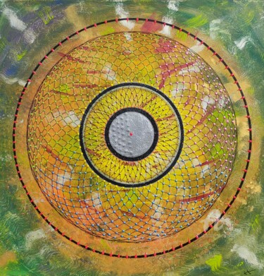 绘画 标题为“Vibration” 由Lara Lite Art, 原创艺术品, 丙烯 安装在木板上