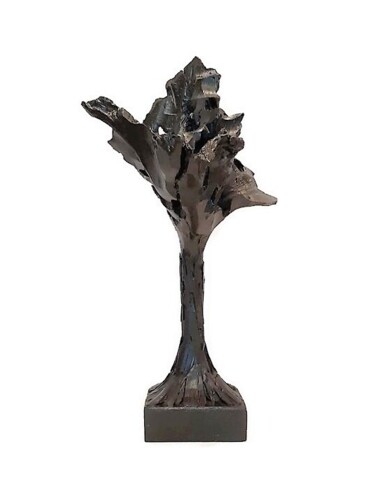 Sculpture titled "Dark sculpture. Con…" by Lara Shabelnik, Original Artwork, Wood