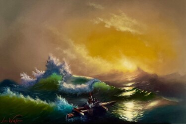 Painting titled "Empire of storms: t…" by Lara Wasiljewa, Original Artwork, Oil