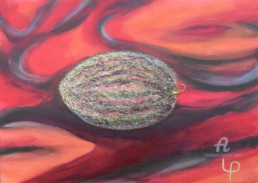 Painting titled "Die süße Melone" by Lari Peters, Original Artwork, Acrylic