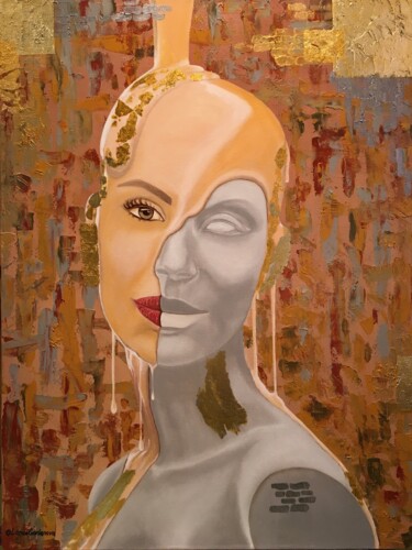 Картина под названием "Rising from the voi…" - Larisa Lavrova, Подлинное произведение искусства, Масло