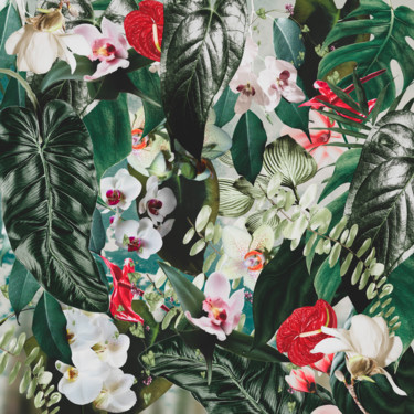 Digital Arts titled "Green jungle" by Larisa Siverina, Original Artwork, Digital Painting