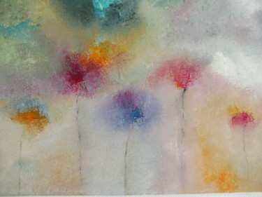 Painting titled "Printemps1" by Jocelyne Iché, Original Artwork, Acrylic