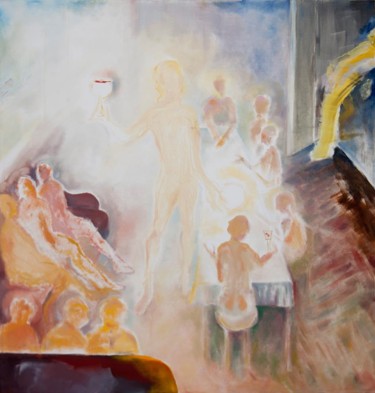 Painting titled "Last supper" by Larysa Jaromska, Original Artwork