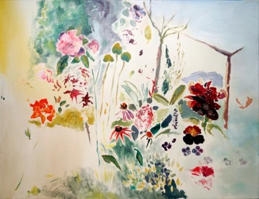 Painting titled "July" by Larysa Jaromska, Original Artwork, Oil