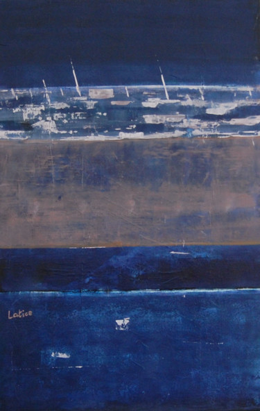 Peinture intitulée "Les bateaux" par Patricia Garreau, Œuvre d'art originale, Acrylique