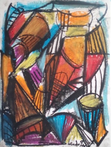 Рисунок под названием "Ids5" - Laudu, Подлинное произведение искусства, Пастель