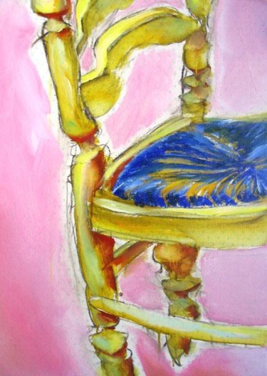 Painting titled "Chair" by Darius Laumenis, Original Artwork, Oil