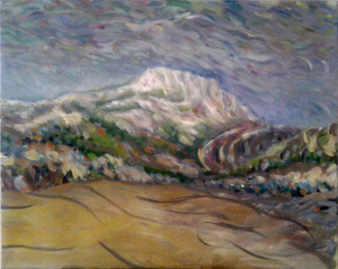 Painting titled "Montagne St Victoire" by Darius Laumenis, Original Artwork