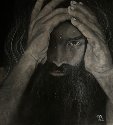 Drawing titled "Psychanalyse" by Laura B., Original Artwork, Charcoal