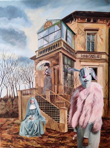 「Allegoria di una ma…」というタイトルの絵画 Laura Muoloによって, オリジナルのアートワーク, オイル ウッドストレッチャーフレームにマウント