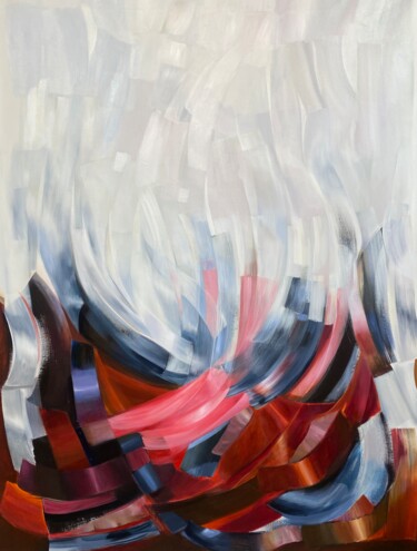 Malerei mit dem Titel "Between Embers and…" von Laura Porcelli, Original-Kunstwerk, Acryl