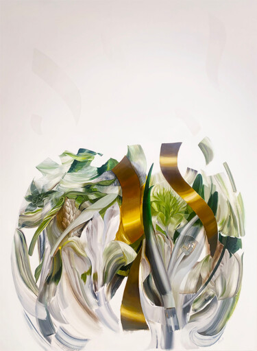 Картина под названием "Botanica Imperial" - Laura Porcelli, Подлинное произведение искусства, Акрил