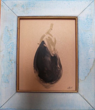 Peinture intitulée "aubergine solo" par Laure Boin Watorek, Œuvre d'art originale