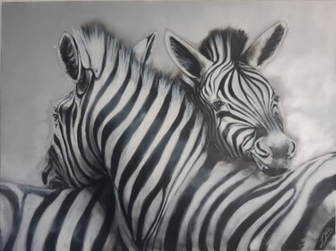 "Zebra" başlıklı Tablo Laure Bollinger tarafından, Orijinal sanat, Akrilik