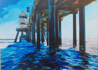 Painting titled "SAN DIEGO" by Laurence Delmotte-Berreby, Original Artwork, Acrylic