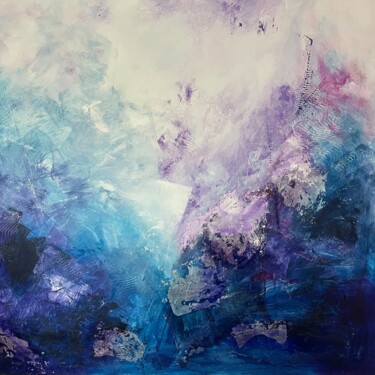 Malarstwo zatytułowany „RHAPSODY IN BLUE” autorstwa Laurence Blondel (LO), Oryginalna praca, Akryl