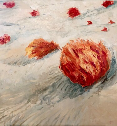 Painting titled "Fireballs" by Laurence D Antonio Lignel, Original Artwork, Oil