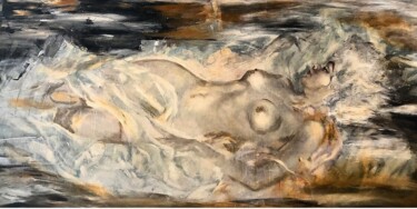 Ζωγραφική με τίτλο "Le passage" από Laurence Million (YJAELL), Αυθεντικά έργα τέχνης, Ακρυλικό Τοποθετήθηκε στο Ξύλινο φορεί…