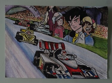 Painting titled "grand prix - sur to…" by Laurence Servoin, Original Artwork, Acrylic