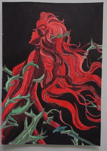 Pittura intitolato "lady oscar - 60  -…" da Laurence Servoin, Opera d'arte originale, Acrilico