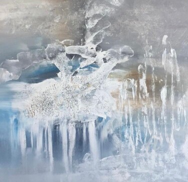 Peinture intitulée "Glacier" par Laurence Thiebau, Œuvre d'art originale, Acrylique