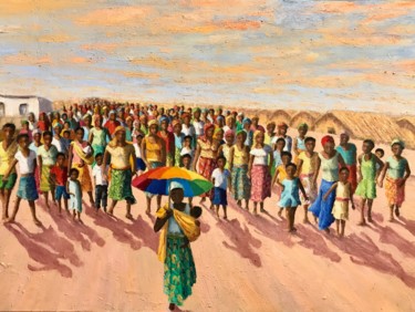 Painting titled "Women's day - Ilha…" by Laurence Blanchard, Original Artwork, Oil