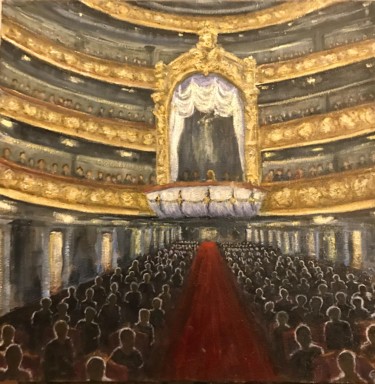 Pintura titulada "Opening performance…" por Laurence Blanchard, Obra de arte original, Oleo