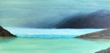 Painting titled "Perito Moreno - Arg…" by Laurence Blanchard, Original Artwork, Oil