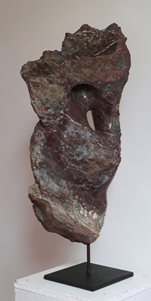 Sculpture titled "Portrait-paysage I" by Laurent Boucheron, Original Artwork, Stone