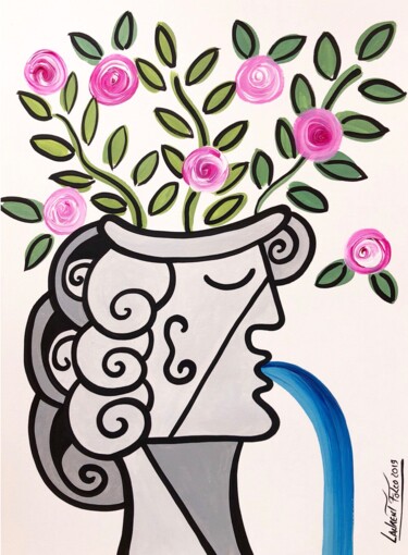 "La jardinière." başlıklı Tablo Laurent Folco tarafından, Orijinal sanat, Akrilik