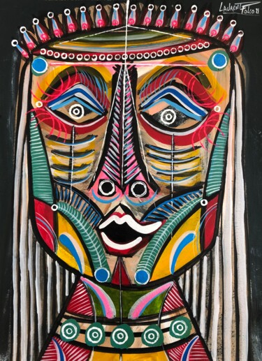 "Le masque joyeux." başlıklı Tablo Laurent Folco tarafından, Orijinal sanat, Akrilik