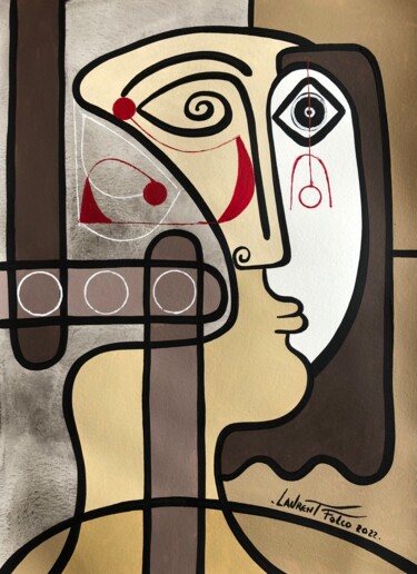 Peinture intitulée "Casse tête." par Laurent Folco, Œuvre d'art originale, Acrylique