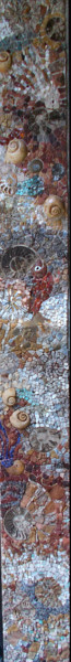 Sculpture titled "AMMONITES2" by Laurent Hunzinger, Original Artwork, Mosaic