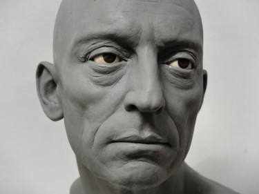 Sculpture intitulée "Portrait 4 détail e…" par Laurent Mc, Œuvre d'art originale, Techniques mixtes