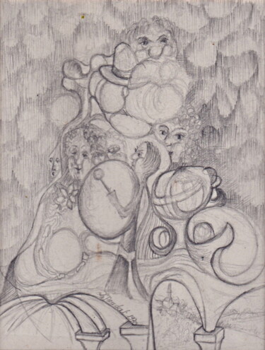 Tekening getiteld "12a dessin" door Laurent Pradat, Origineel Kunstwerk, Potlood