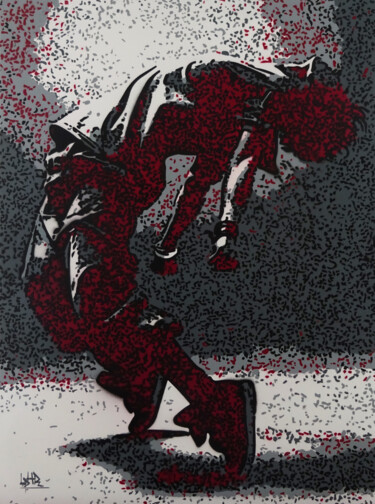 Schilderij getiteld "Le danseur 1" door Laurent Roybet, Origineel Kunstwerk, Graffiti