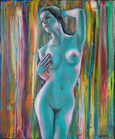 Peinture intitulée "Aurore.jpg" par Laurent Chimento, Œuvre d'art originale, Huile