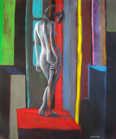 Painting titled "Nu²" by Laurent Chimento, Original Artwork